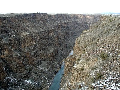 A picture of the gorge over the Rio Grande.