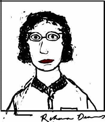 Self-portrait of Rebecca Dravos.