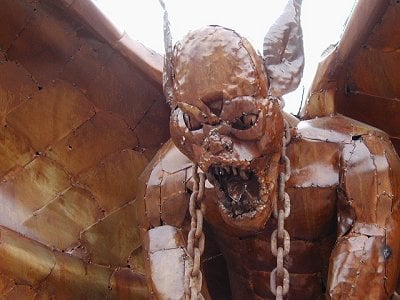 Gargoyle in Albuquerque, New Mexico.