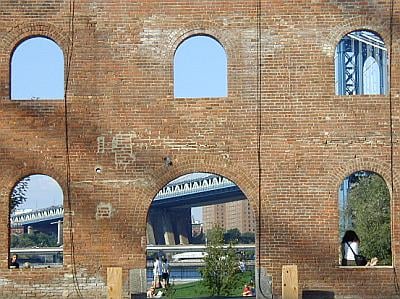 The Manhattan Bridge.
