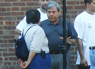 Marty Moskowitz, Brooklyn borough president, after issuing a commencing address for the first annual Brooklyn Oyster-Shucking Contest.