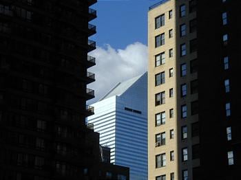 The Citibank building, seen with my back to the UN building.