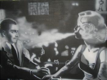 A canvas near the offices. Oh my goodness.