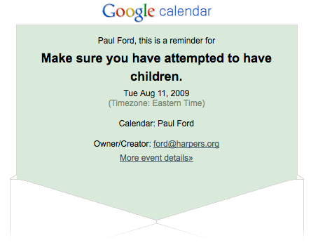 Google calendar
