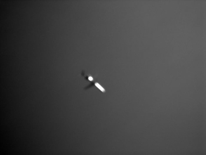 Airplane over Brooklyn