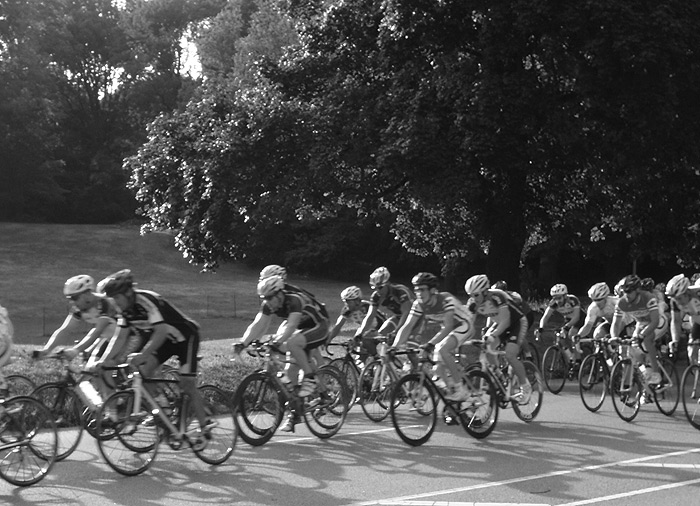 Cycling race in Prospect Park