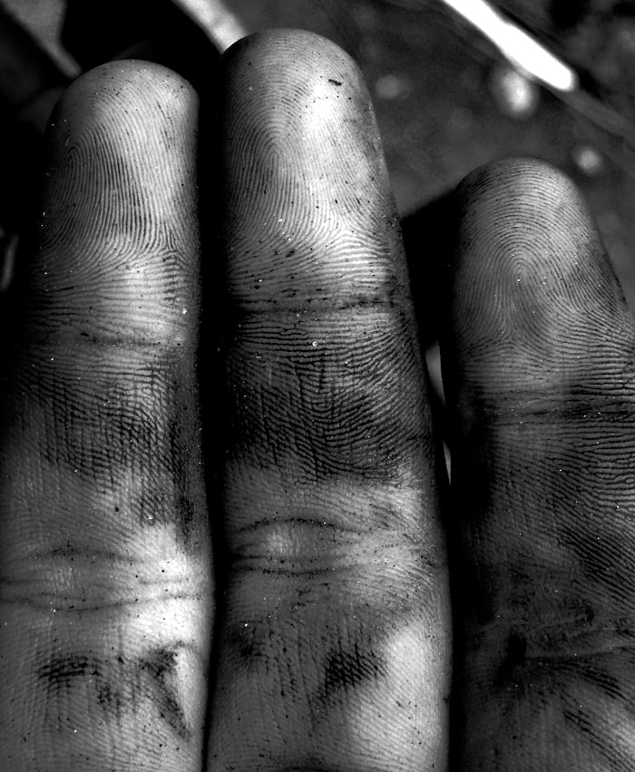 Fingers, after crashing to the ground