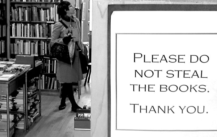 Don't steal the books