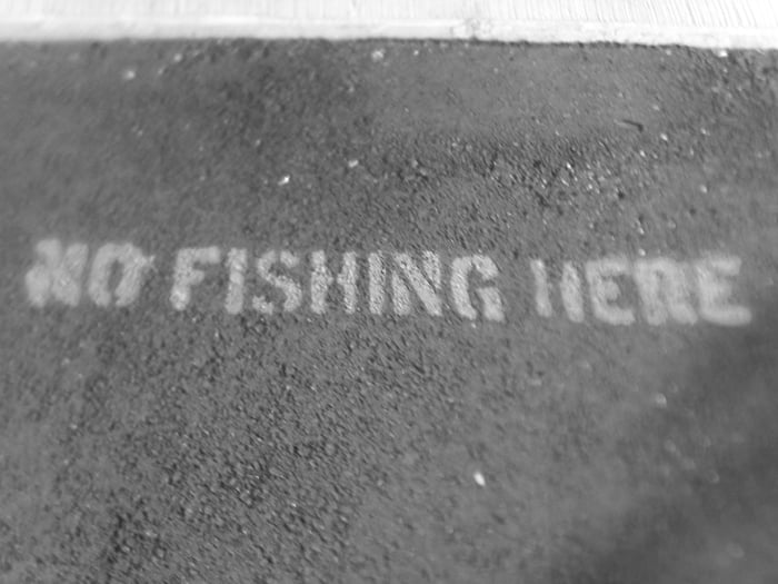 No fishing here
