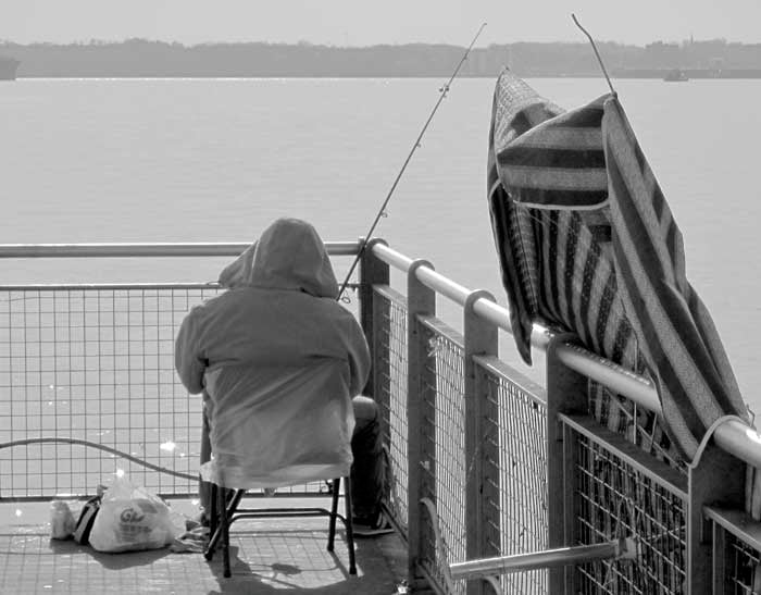 Fisherman, pier