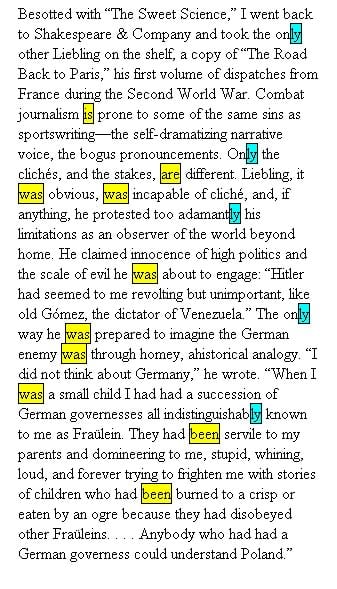 Sample of output from the Passivator.